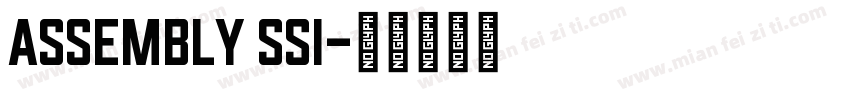 Assembly SSi字体转换